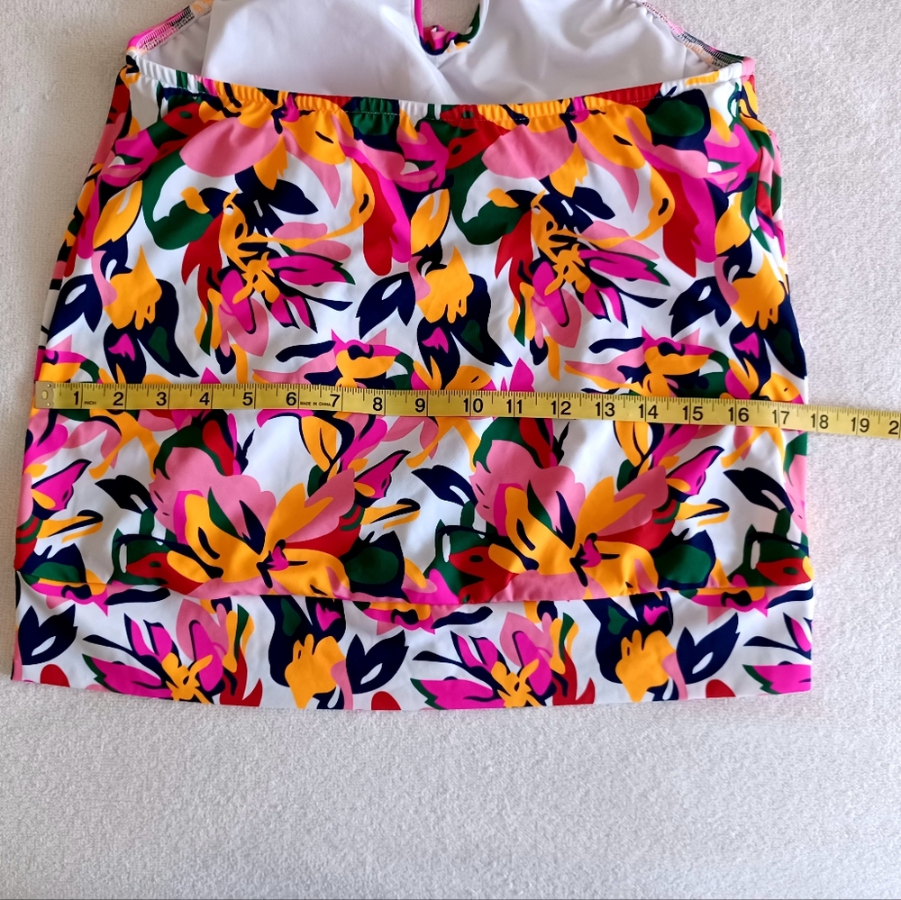 VENUS Bold Babe Multicolor Floral Tankini Top, Size M - Picture 10 of 13